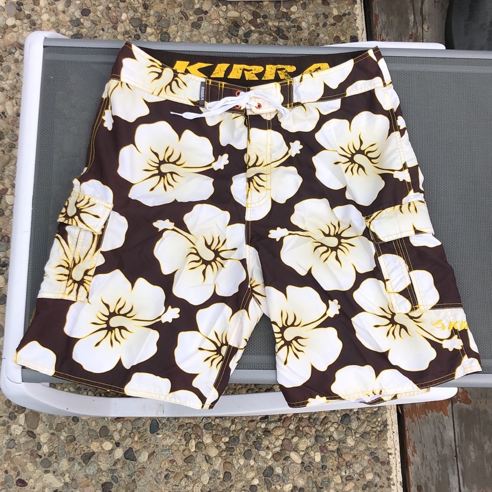 Kirra hibiscus print boardshorts